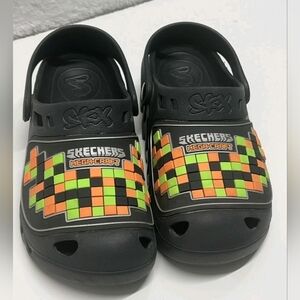 Skechers Mega-Craft Croc Style Clogs Minecraft Style Boys Size 3